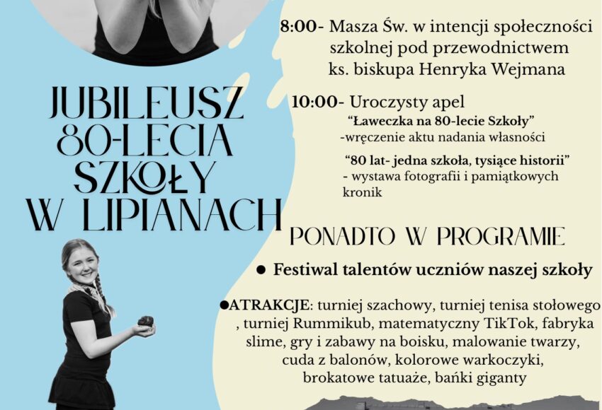 Niebieski Zabawny Pączki Tłusty Czwartek Plakat